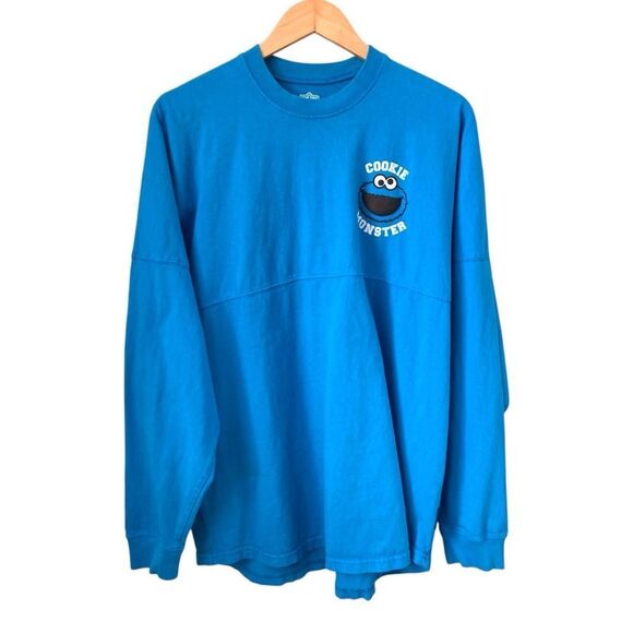 Spirit Jersey Sesame Street Cookie Monster Long Sleeve Top in Size XL - Picture 1 of 8